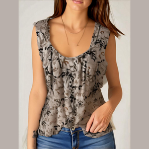 White House Black Market Floral Top Medium